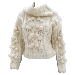 Christian Dior Ecru Mohair Sweater
