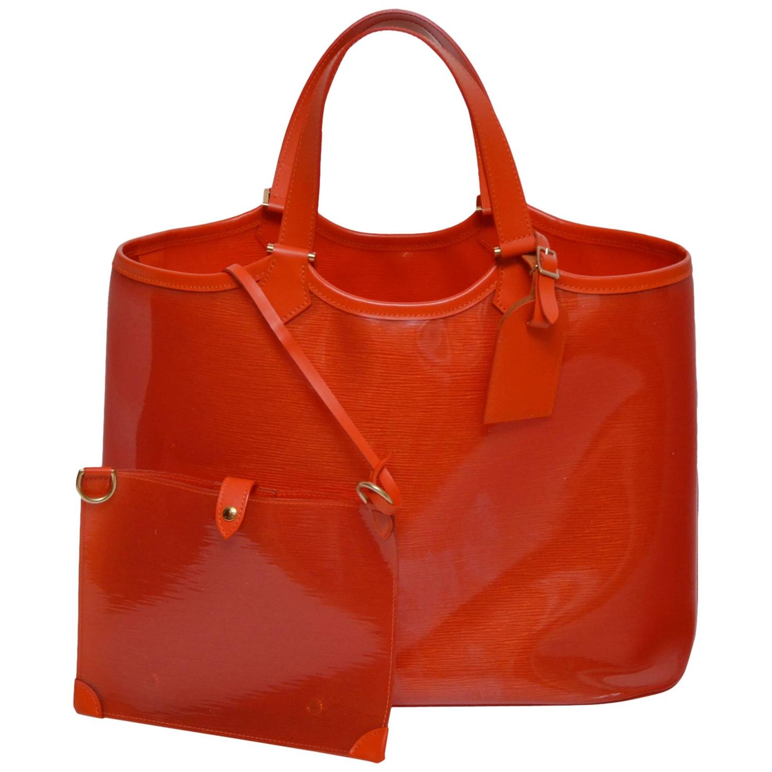 Louis Vuitton Orange Beach Bag For Sale at 1stdibs