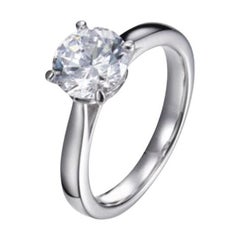 Bague de fiançailles de mariage solitaire classique en zirconia cubique de 2,69 carats