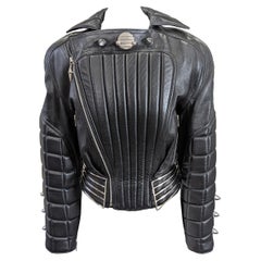  Thierry Mugler Cadillac Grill Padded Motorcycle Jacket, 1989 F/W