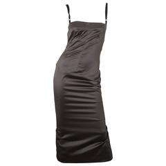 Dolce & Gabbana Black/Grey Dress W/ Back Slit