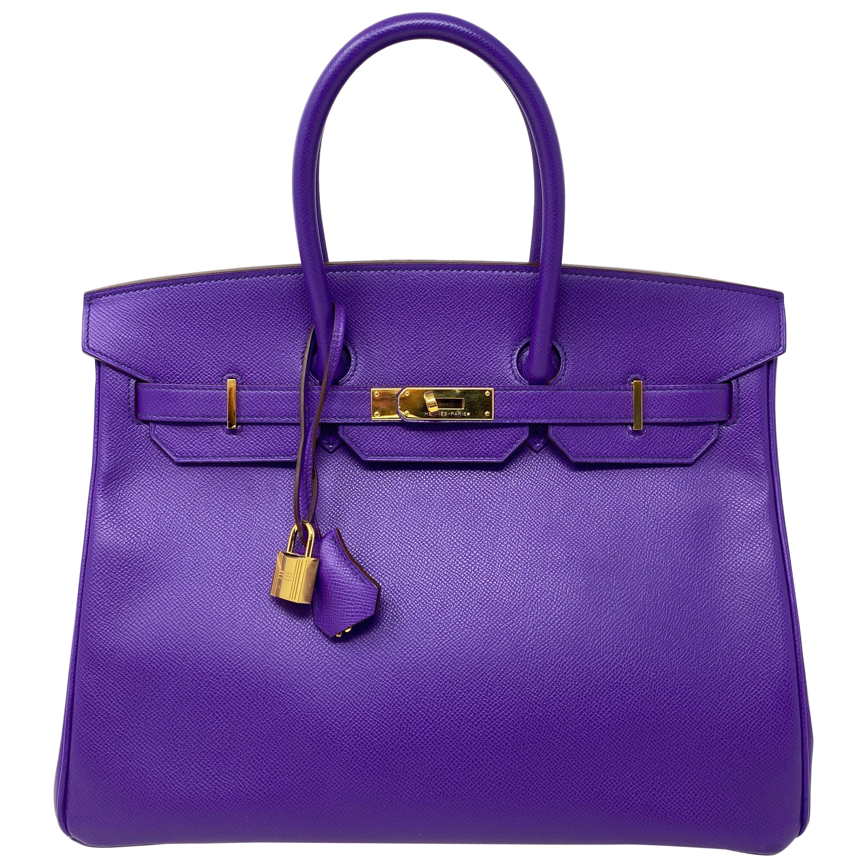 Hermès Birkin 35 Crocus Purple Bag