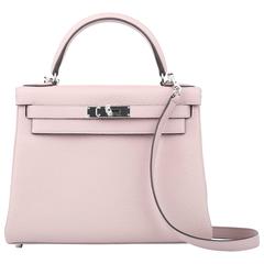 Hermes Kelly Glycine 28 cm Togo Leather with Silver HDW