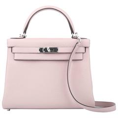 Hermes Kelly Glycine 28 cm Togo Leather with Silver HDW 