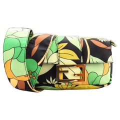 Fendi Baguette Convertible Belt Bag Printed Nylon Mini