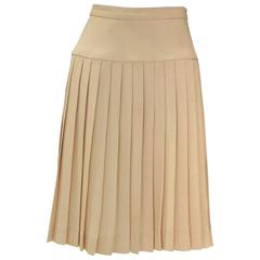 Chanel Silk Pleated Skirt 3