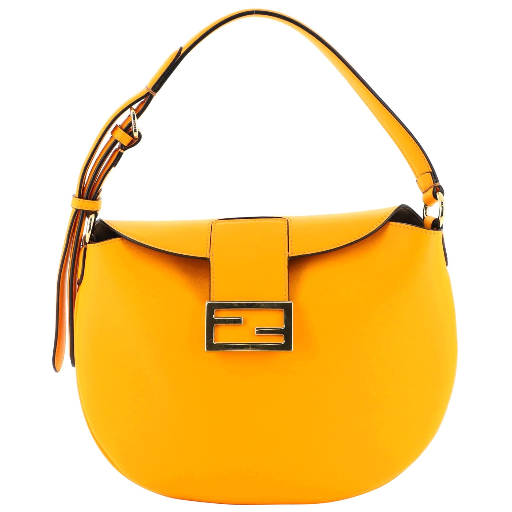 Fendi Croissant Hobo Leather Small For Sale at 1stDibs