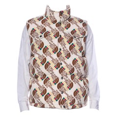 The North Face X Gucci 2021 Logo Printed Puffer Vest (Medium)