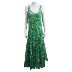Vintage Rare Jeanne Lanvin Art Deco Tulle Gown