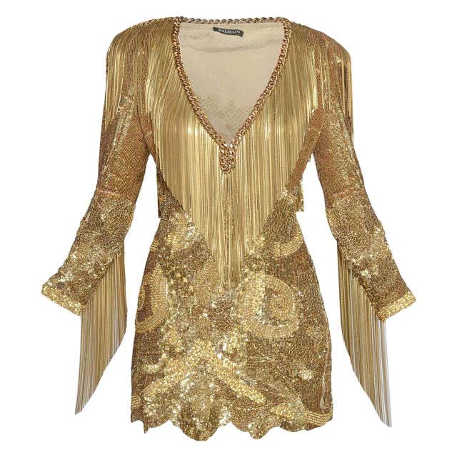 Bob Mackie Gold Beaded Gown at 1stDibs | beaded gold gown, bob mackie ...