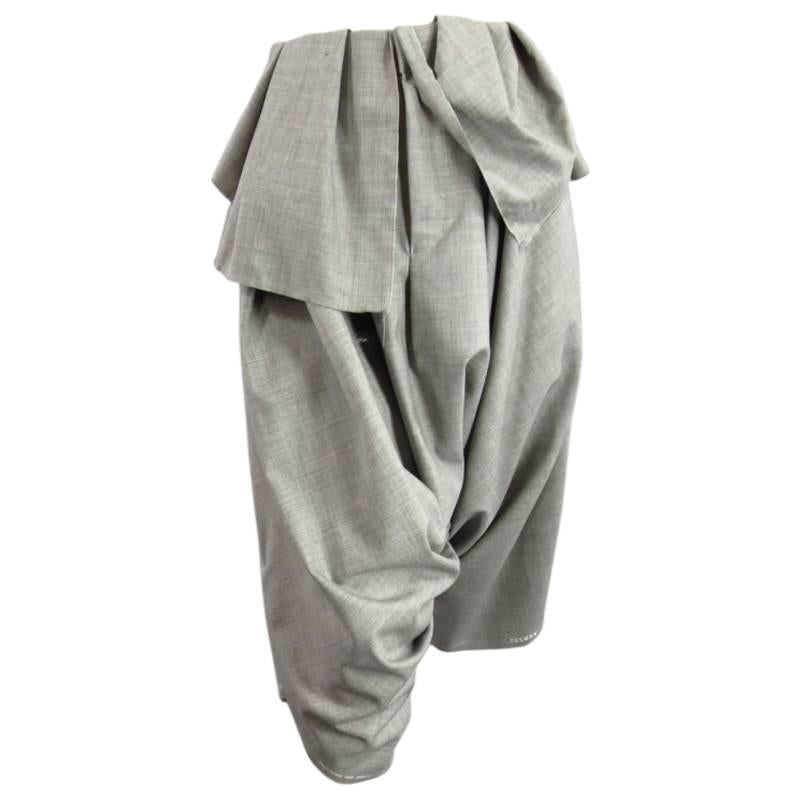 COMME des GARCONS Size S Grey Wool Harem Slouch Pants