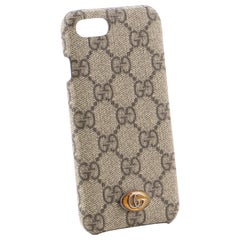 Vintage Gucci Phone Case GG Coated Canvas iPhone X/XS Brown