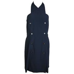 Chanel Navy Halter Mini Dress 7