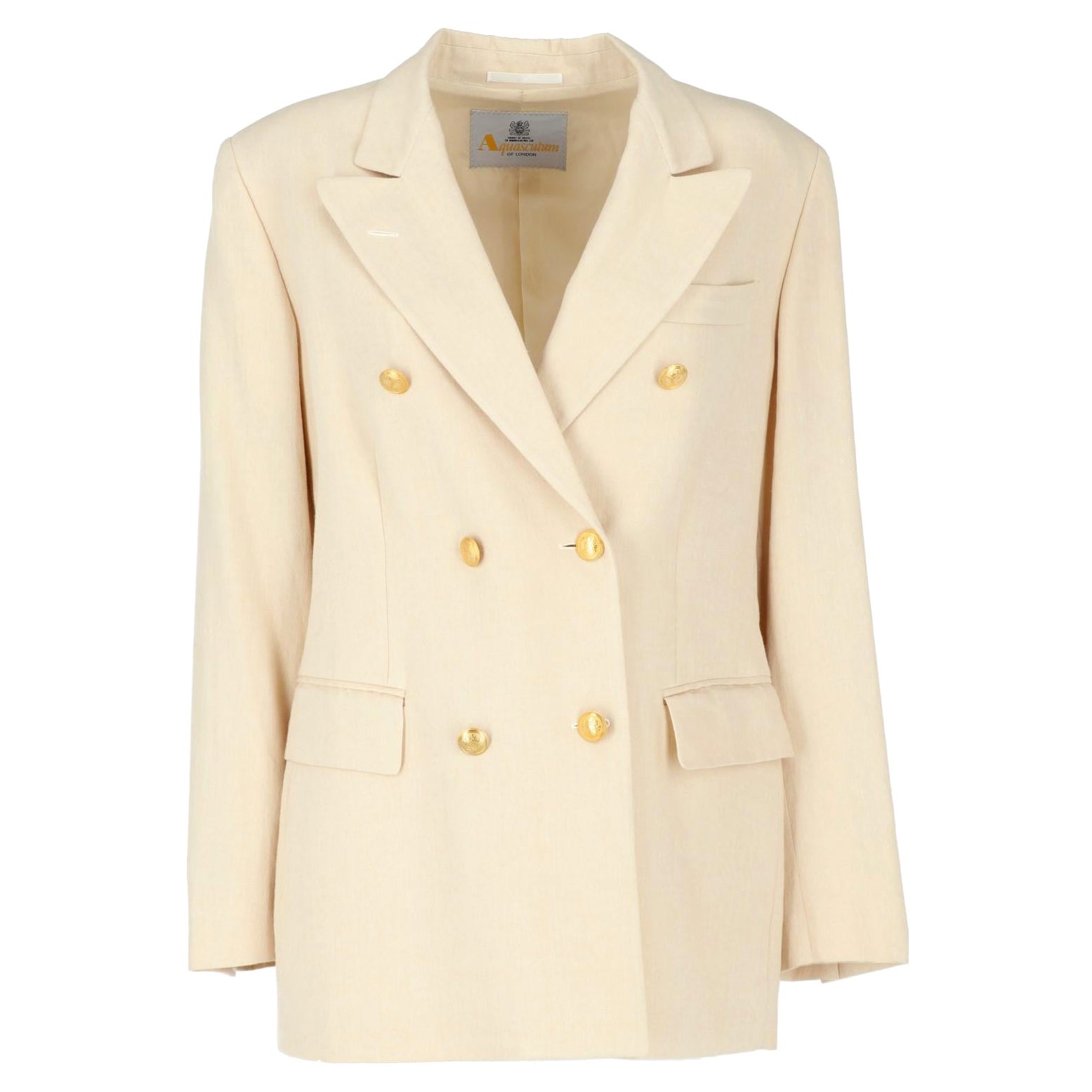 1990s Aquascutum Ivory Jacket For Sale