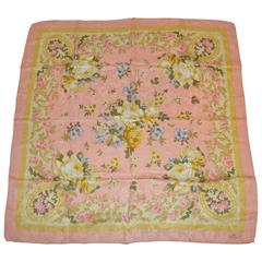 Frey Multi-Color Silk Crepe di Chine Floral Scarf