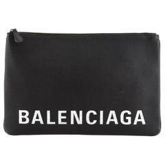 Balenciaga Ville Pouch Leather Large
