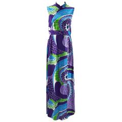 Vintage Tori Richard Hawaiian Print Sleeveless Maxi Dress, 1970s