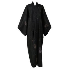 Jean Paul Gaultier Black & Gray Dancers Kimono Robe 2002