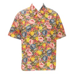 MARNI 2019 floral print boxy short sleeve cotton shirt IT38 XS