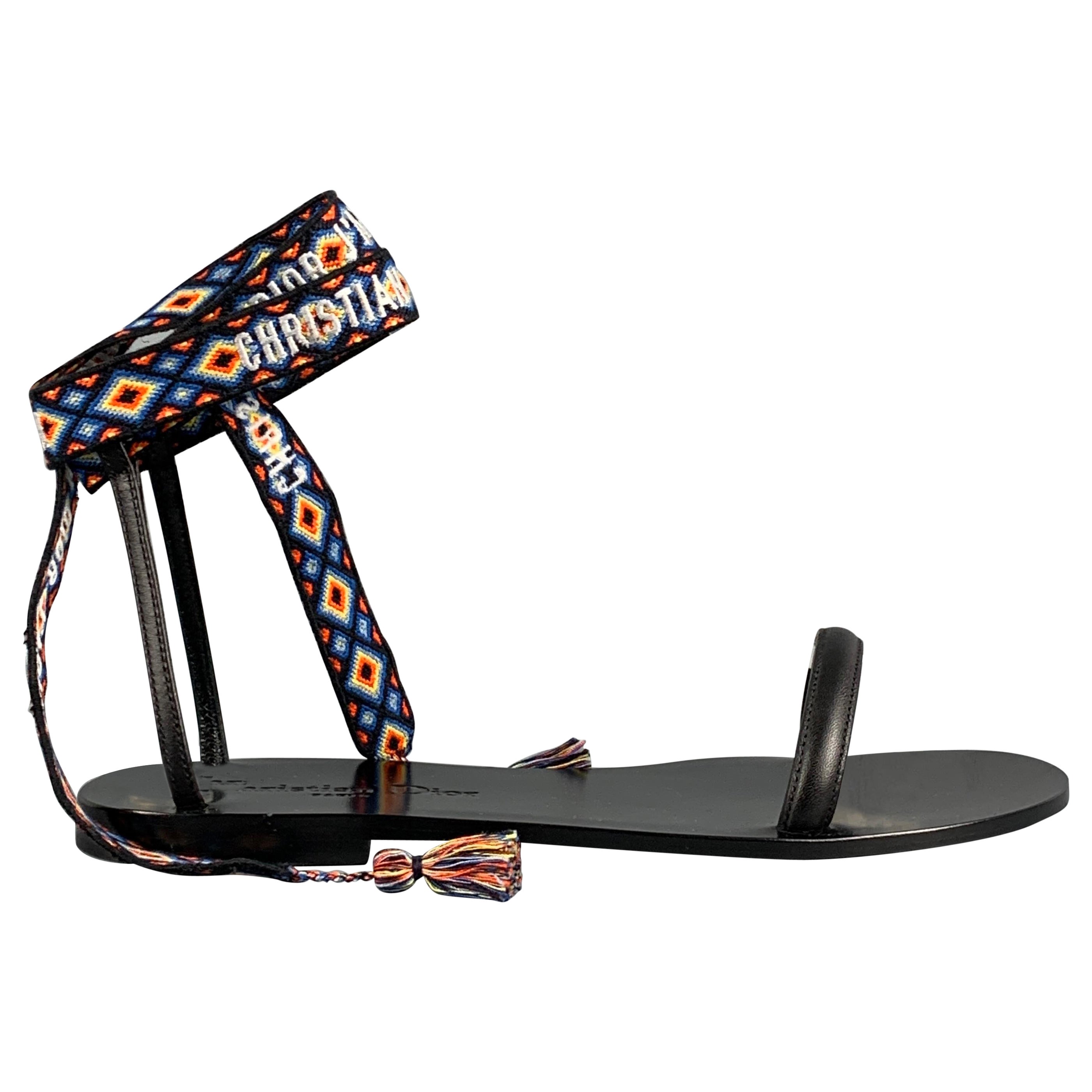 dior wrap sandals