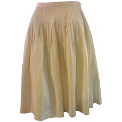 1980s Yves Saint Laurent RG Cotton Twill "peasant" Skirt (xs-s)