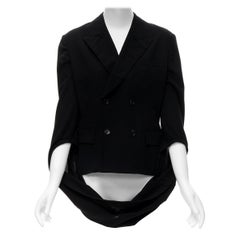 COMME DES GARCONS 1990 infinity loop sleeve double breasted blazer jacket S