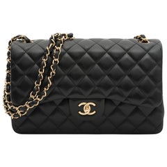 2012 Chanel Timeless Classic Doubleflap Quilted Leather Jumbo Shoulder Bag
