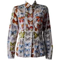 Gianni Versace Jeans Signature Iconic Butterflies Shirt