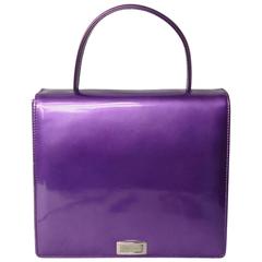 Purple Calf Leather Escada Handbag New Old stock 1990s