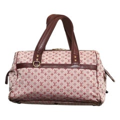 Louis Vuitton Bordeaux Monogram Mini Lin Josephine GM Boston Bag  861329