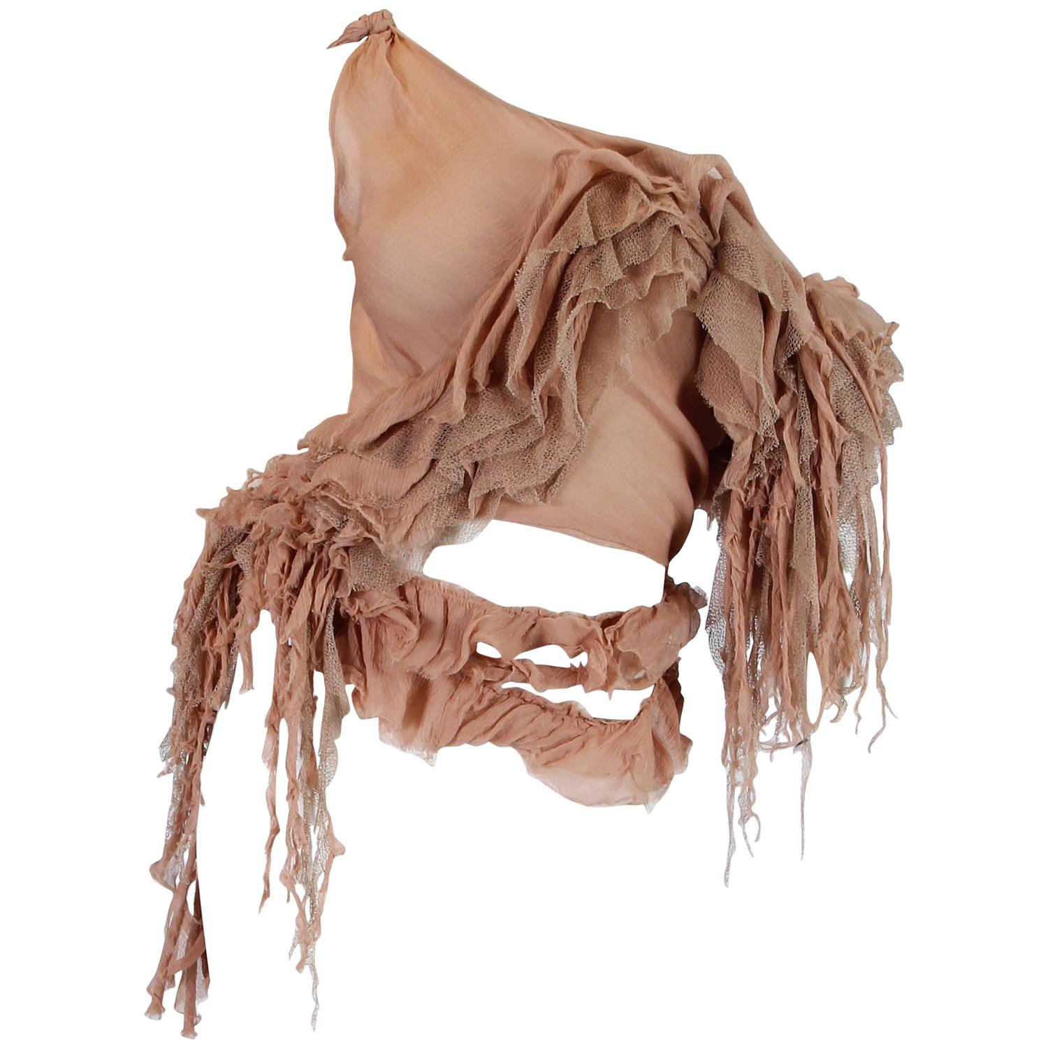 Alexander McQueen S/S 2003 Oyster Dress Blouse For Sale at 1stdibs