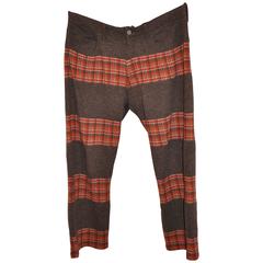 Junya Watanabe/Comme des Garcons Multi-Color Plaid Men's Trousers