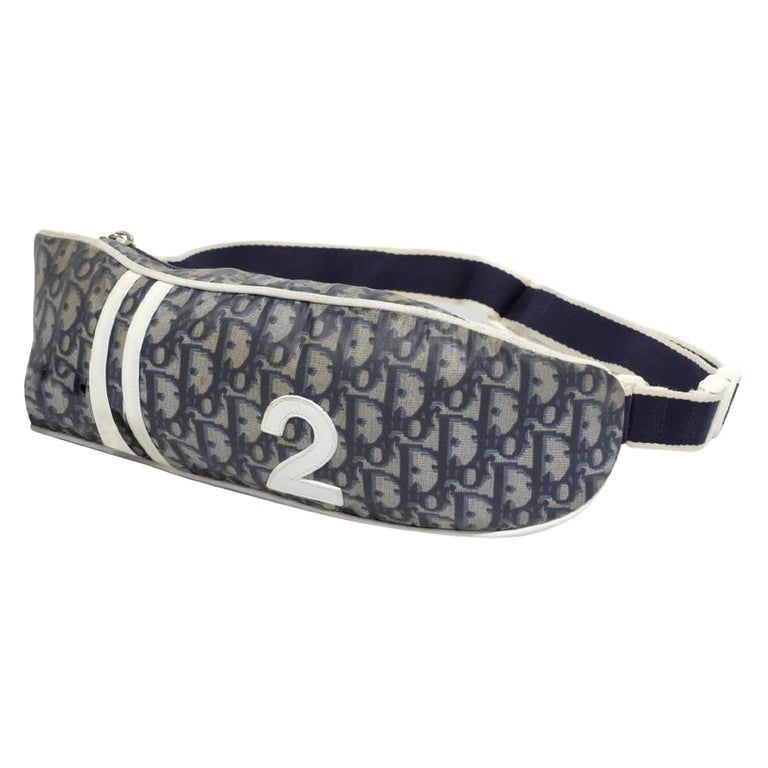 Christian Dior Navy Blue Monogram Trotter No. 2 Bumbag Waist Pouch Bumbag  For Sale at 1stDibs