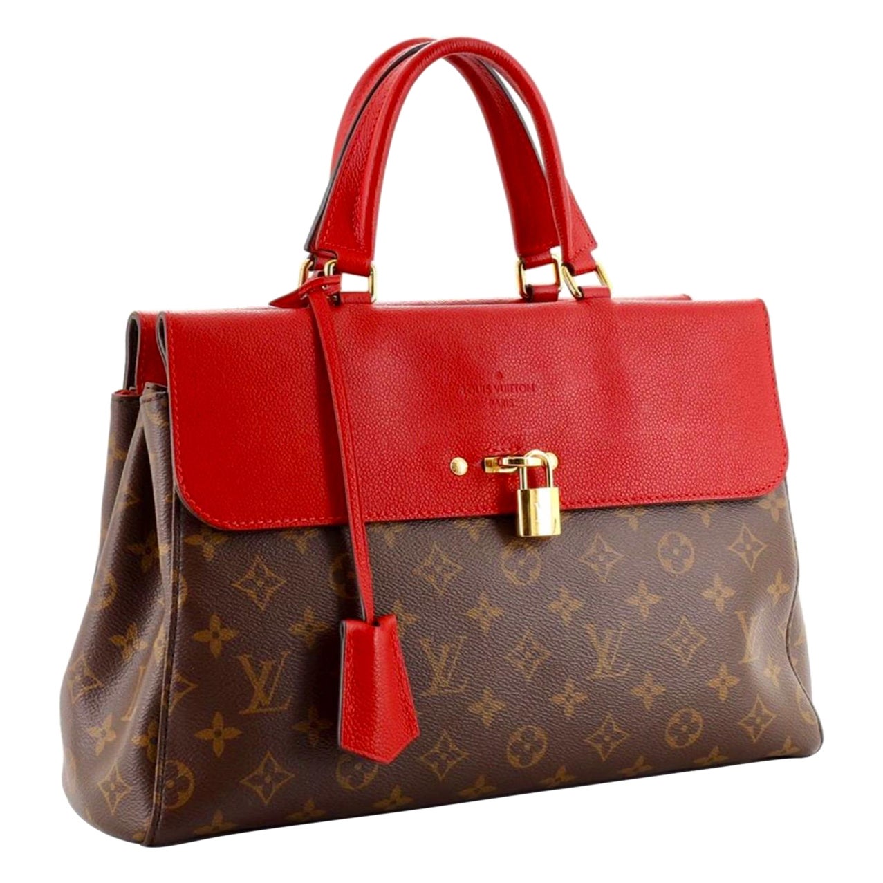Louis Vuitton Venus Cherry Handbag Monogram Canvas and Leather Satchel Like New