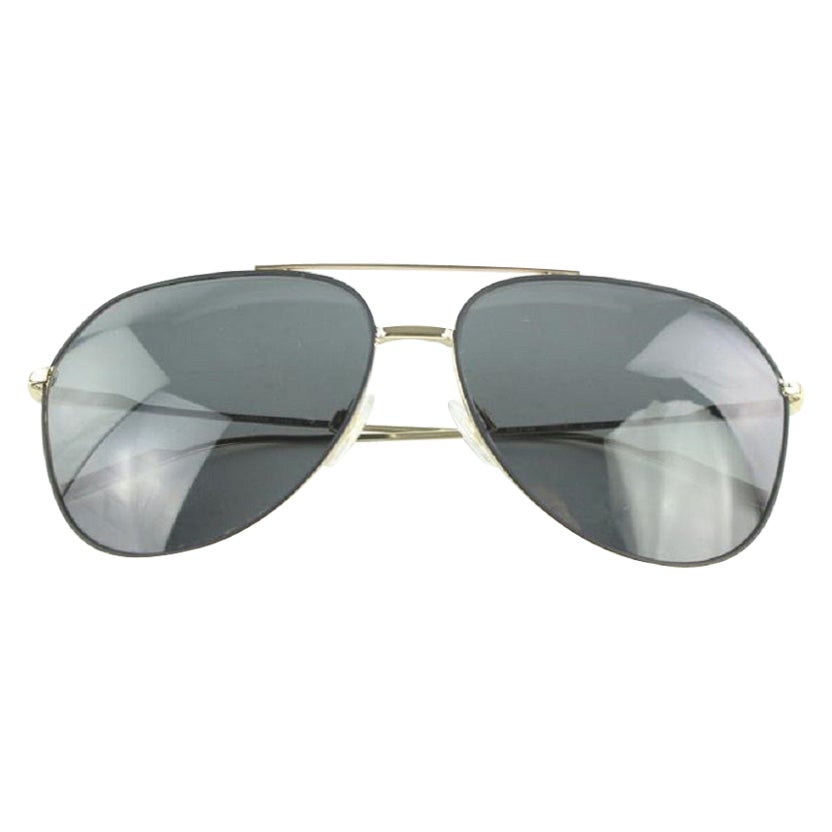 Dolce&Gabbana Gold Dg2166 Aviator 32mz1912 Sunglasses at 1stDibs