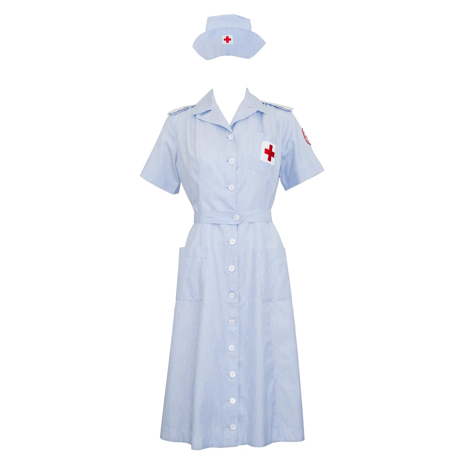 1950's American Red Cross Volunteer Uniform Mint Condition For Sale