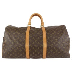Louis Vuitton Monogram Keepall 55 Duffle Boston Bag 920lv55