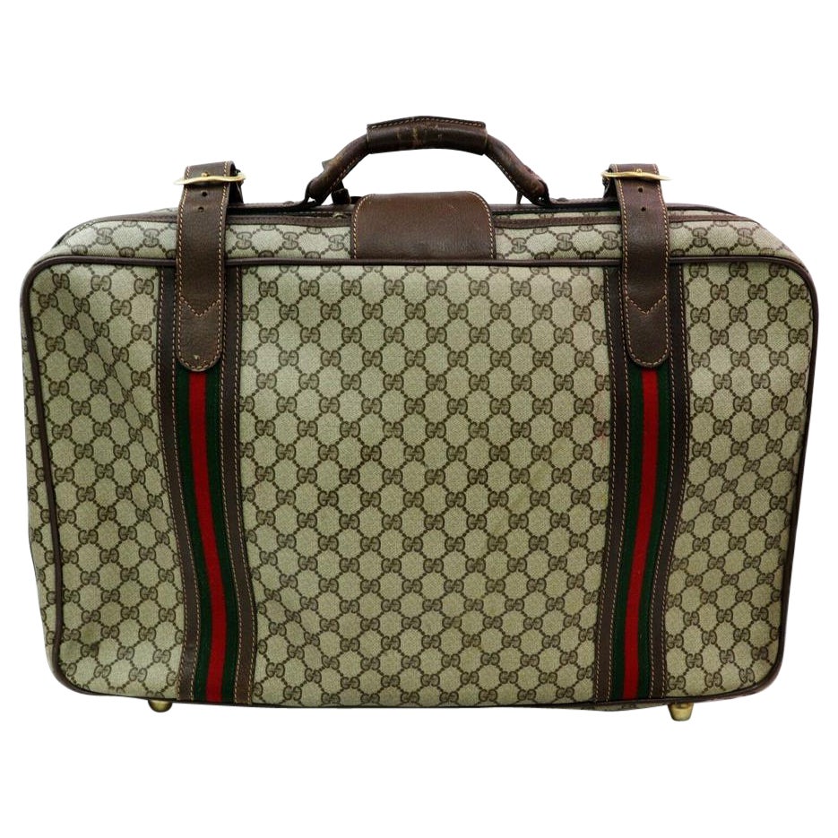 Gucci 871995 Monogram Supreme GG Suitcase Trunk Luggage For Sale