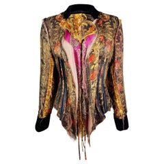 A signature for the collection item: a bohemian style 100% silk shirt with expos