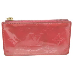 Louis Vuitton Pochette à clés rose monogrammée Vernis Pochette Cles Key 862669