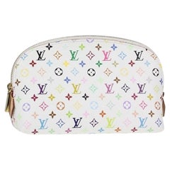 Louis Vuitton Monogram Multicolor Blanc Cosmetic Pouch Demi Ronde Toiletry  19LV7 at 1stDibs  louis vuitton multicolor cosmetic pouch, louis vuitton  makeup bag, louis vuitton make up bag
