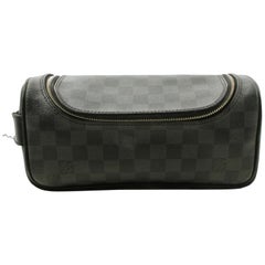 Louis Vuitton Game On White Multicolor Blanc Cosmetic Pouch Round Toiletry  86214 at 1stDibs