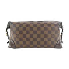 Louis Vuitton Damier Ebene Trousse Vaslav Toiletry Pouch Dopp Kit 870lvs49