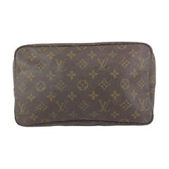 Louis Vuitton Monogram Trousse Toilette 28 Cosmetic Pouch Make Up Bag 42lvs722