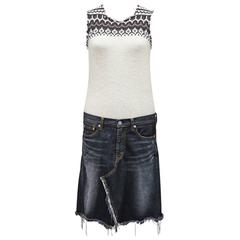 Junya Watanabe Comme DES GARCONS unisex denim and wool dress, c. 2003 7