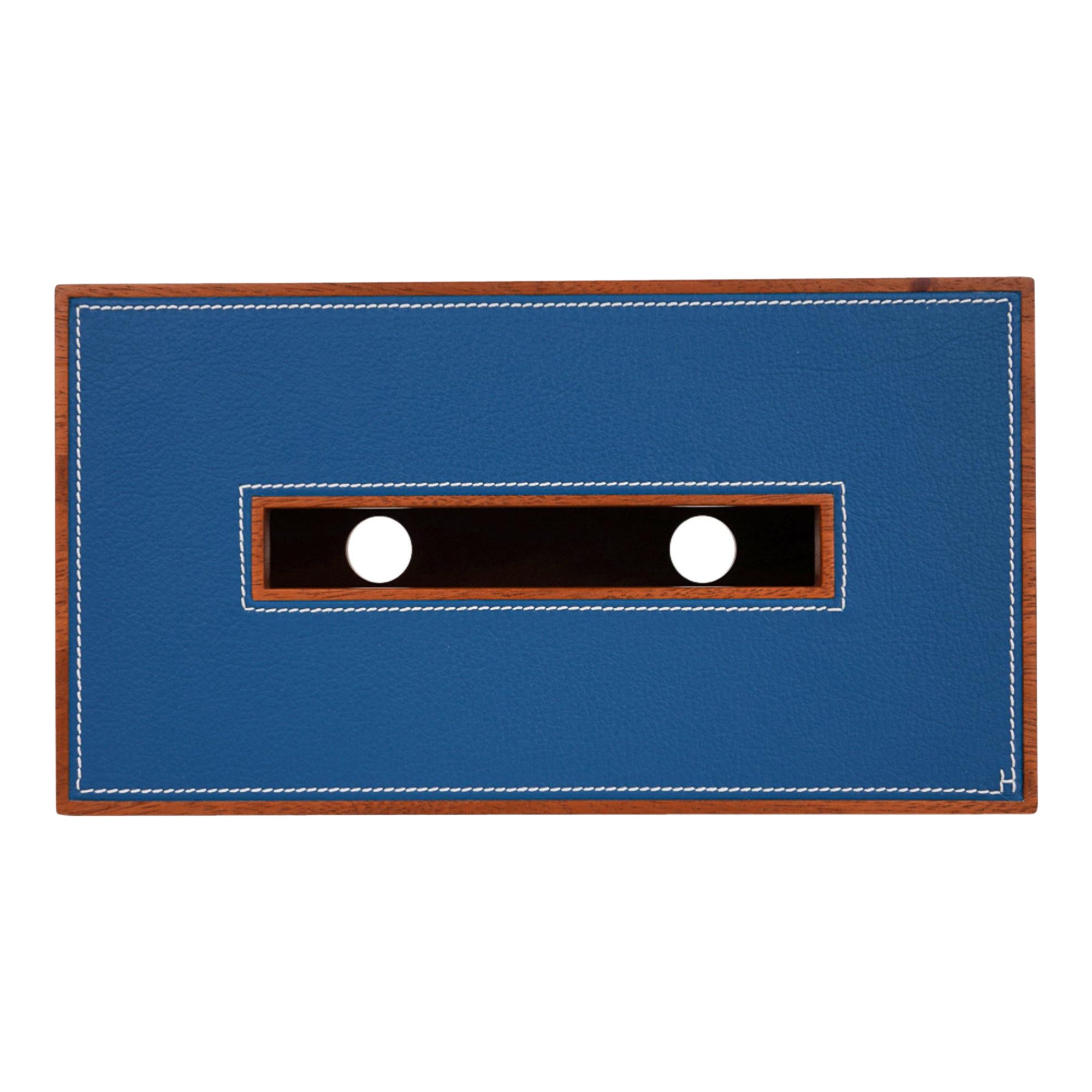 Mightychic offers an Hermes Pleiade large model Tissue Box featured in Mahogany
and Blue Izmir Taurillon leather.
Modern and elegant with white topstitch on the leather.
Comes with signature Hermes box.
New or Pristine Store Fresh Condition.
final