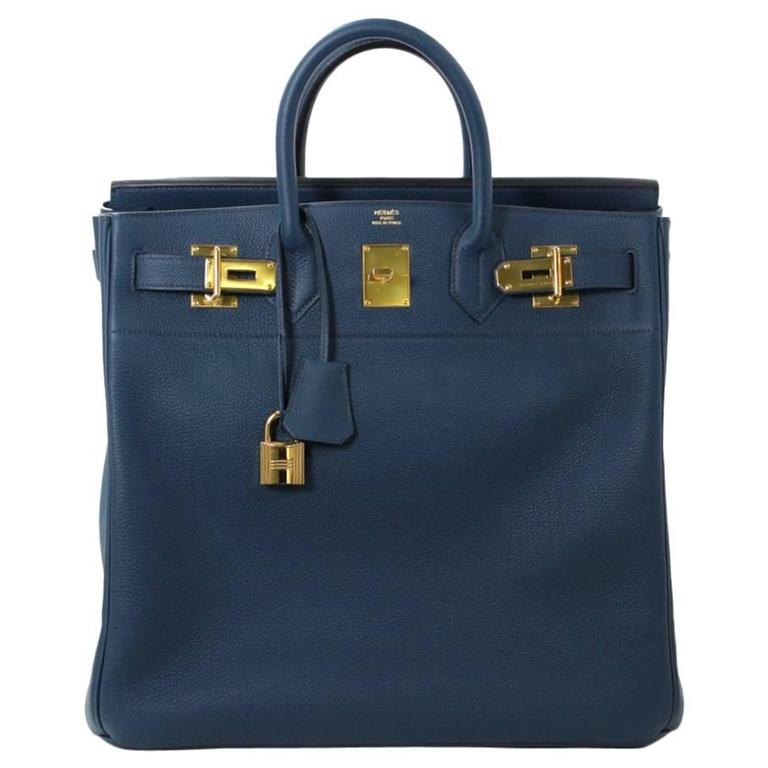 Hermes Mini Evelyne 16 Bleu De Prusse With Gold Plated Hardware, B