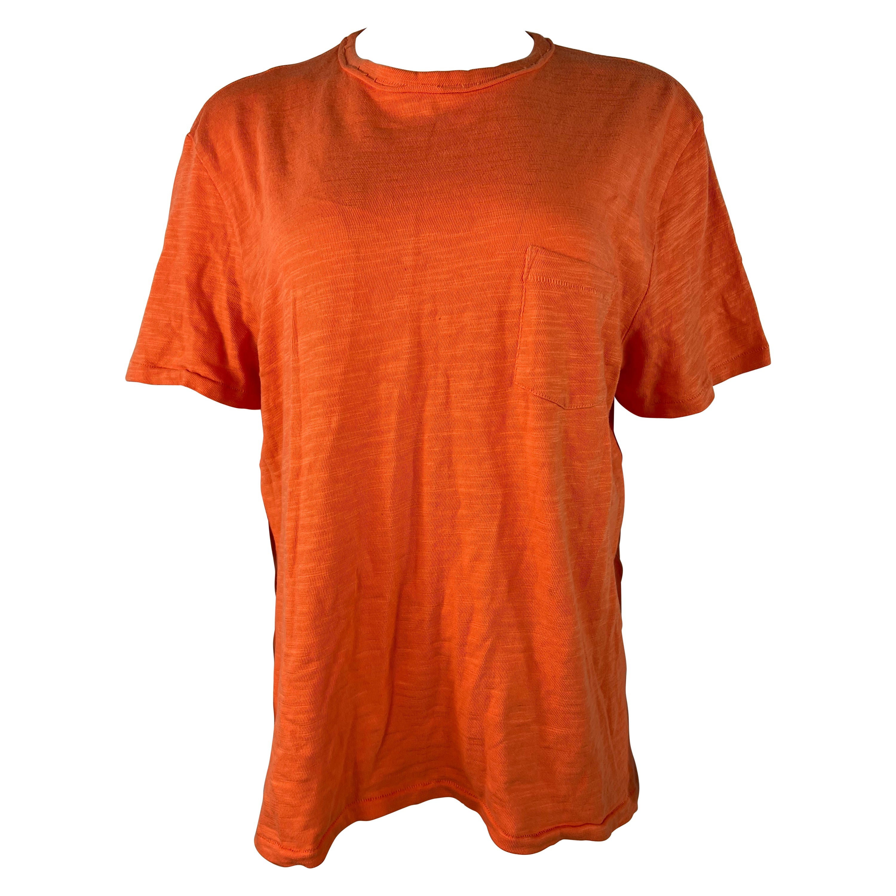 Rag and Bone OrangeCotton T- Shirt, Size XL For Sale