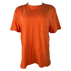 Rag and Bone Orangefarbenes T-Shirt aus Baumwolle, Größe XL