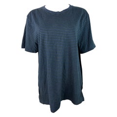 Rag and Bone Black and Blue Cotton T- Shirt, Size XL
